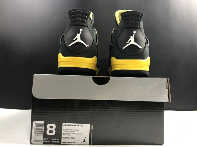 Thunder Jordan Retro Air 4 308497-008 0813